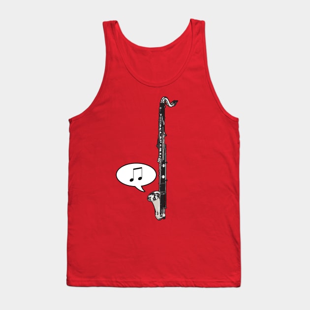 Bass Clarinet Tank Top by Dawn Anthes